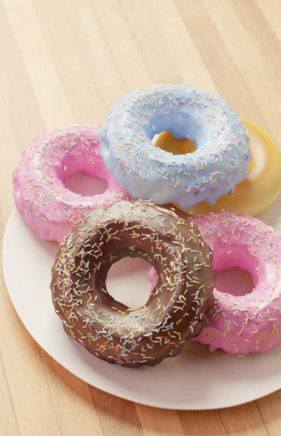 3D CG Object- The Donuts